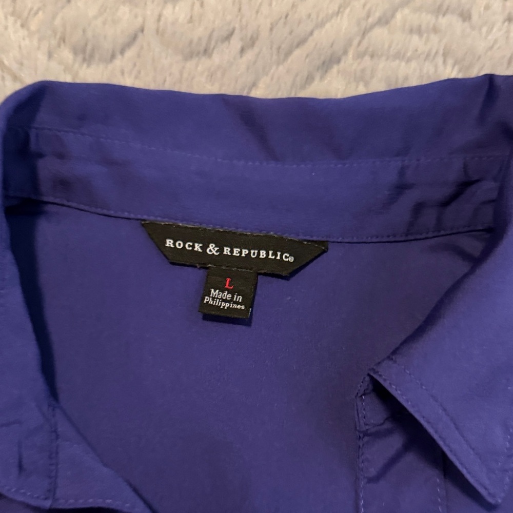 Rock & Republic Vibrant Blue Top